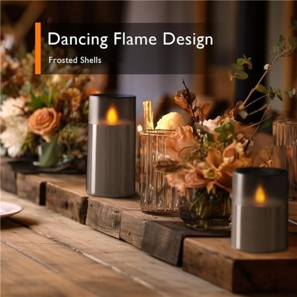 Accents Upgraded Flickering Flameless Candles With Realistic Dancing